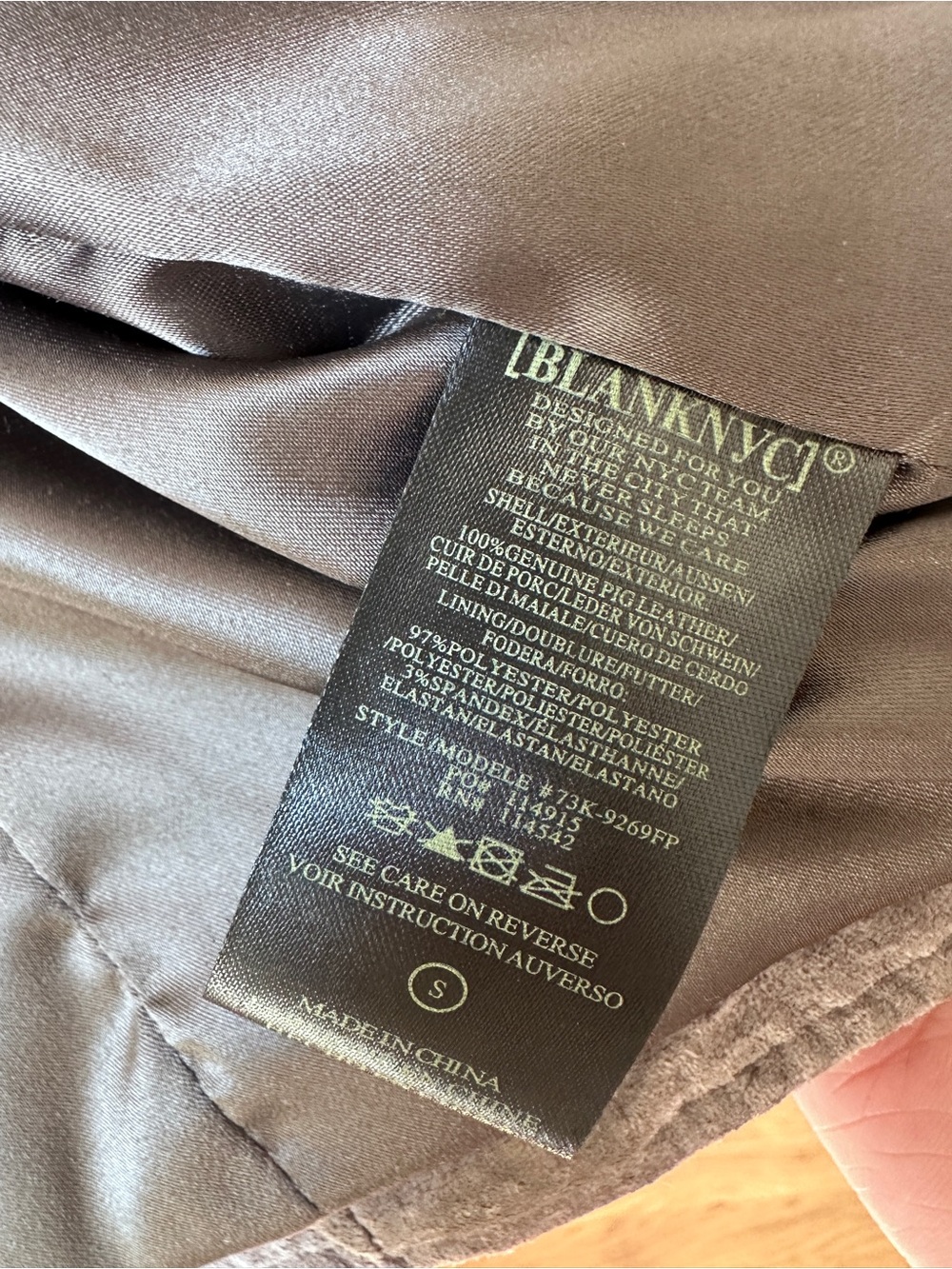 BLANK Women's Suede Moto Jacket - Gray - Picture 4 of 4